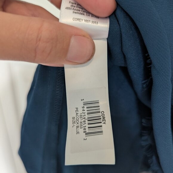 NWT Dress the Population Corey Dress in Peacock blue Size L - Picture 8 of 9